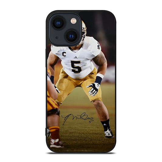 MANTI TE'O SIGNATURE iPhone 14 Plus Case Cover