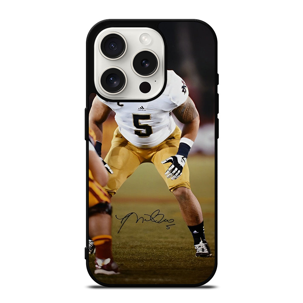 MANTI TE'O SIGNATURE iPhone 15 Pro Case Cover
