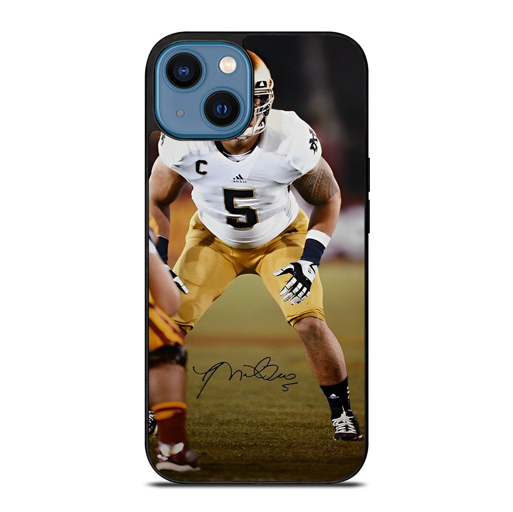MANTI TE'O SIGNATURE iPhone 14 Case Cover