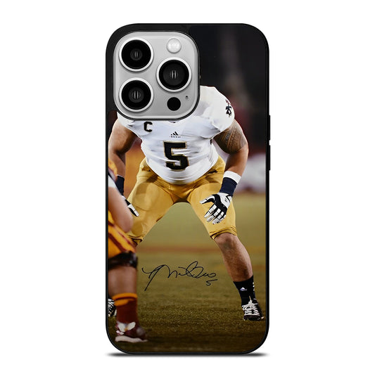 MANTI TE'O SIGNATURE iPhone 14 Pro Case Cover