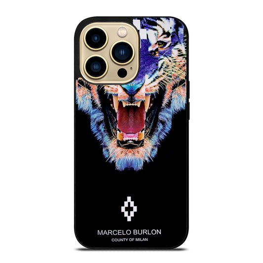 MARCELO BURLON LION 3 iPhone 14 Pro Max Case Cover