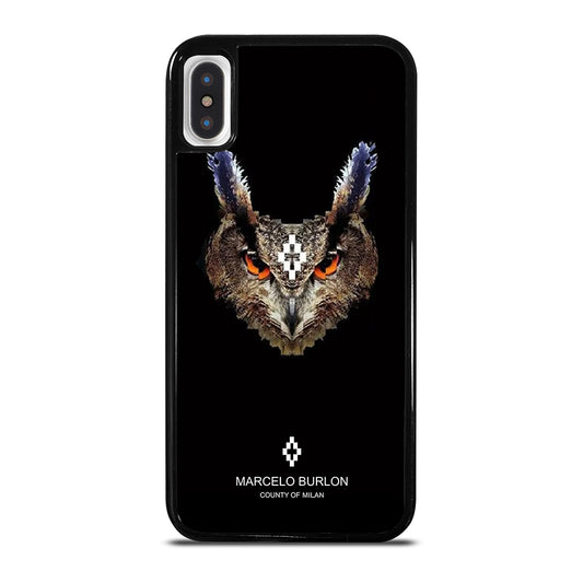 MARCELO BURLON OWL 3 iPhone X / XS Case Cover