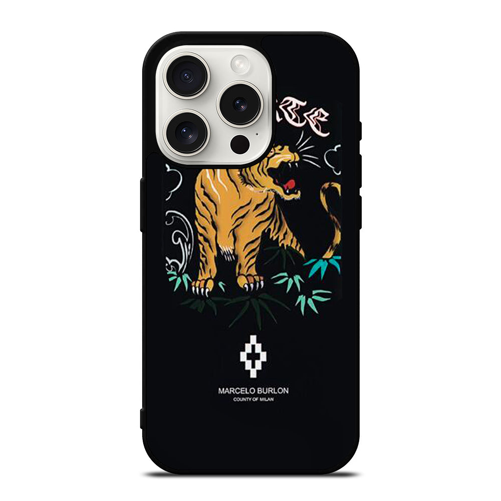 MARCELO BURLON TIGER LOGO 2 iPhone 15 Pro Case Cover