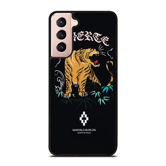 MARCELO BURLON TIGER LOGO 2 Samsung Galaxy S21 Case Cover