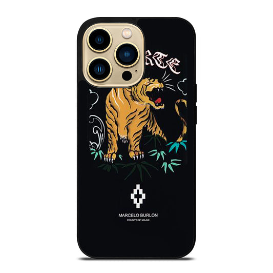 MARCELO BURLON TIGER LOGO 2 iPhone 14 Pro Max Case Cover