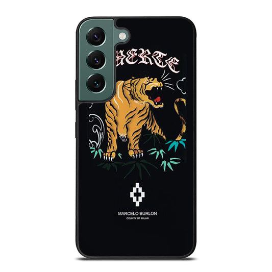 MARCELO BURLON TIGER LOGO 2 Samsung Galaxy S22 Case Cover