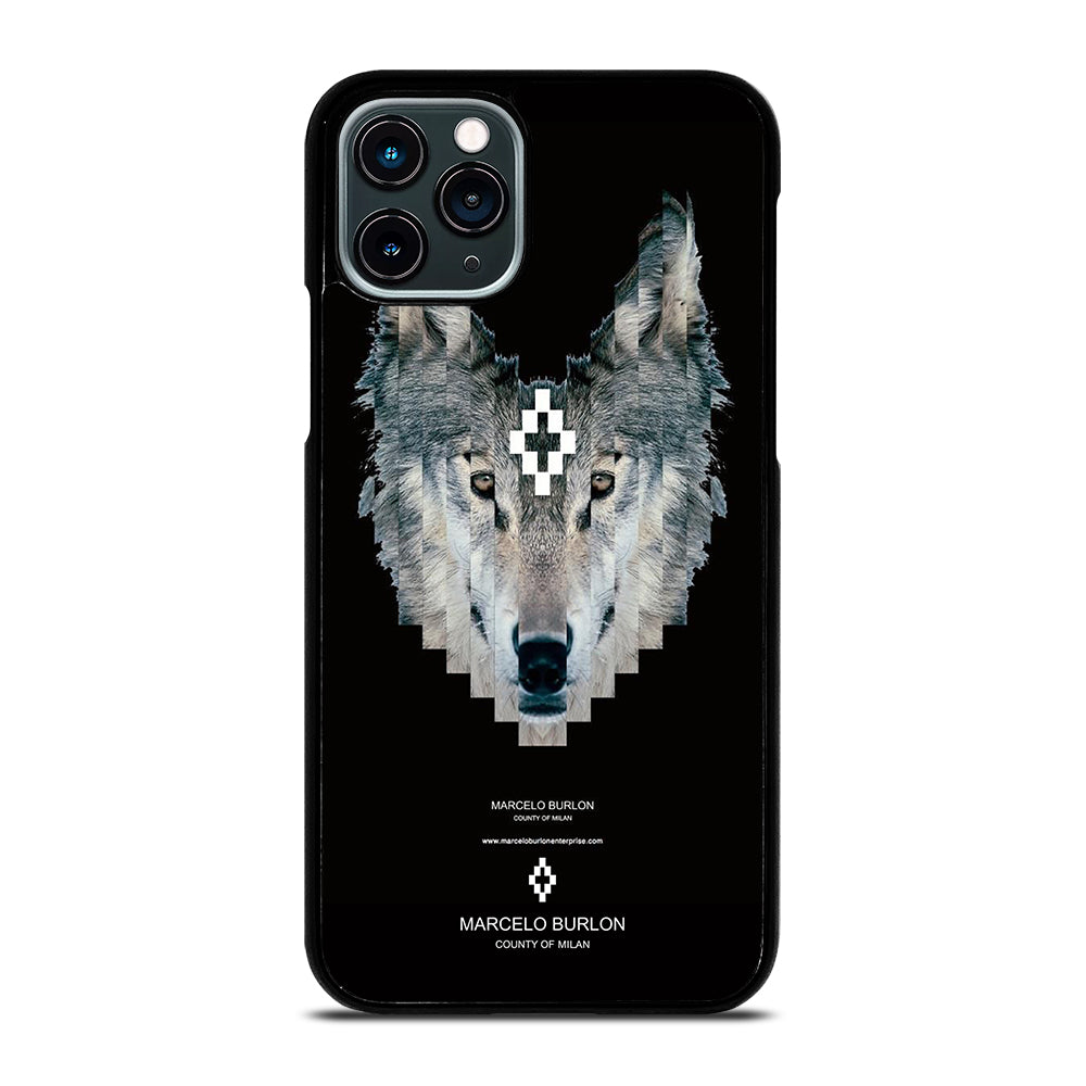 MARCELO BURLON WOLF LOGO iPhone 11 Pro Case Cover
