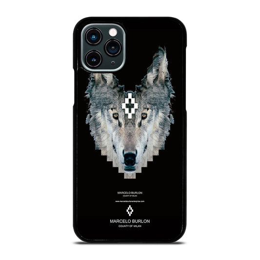 MARCELO BURLON WOLF LOGO iPhone 11 Pro Case Cover