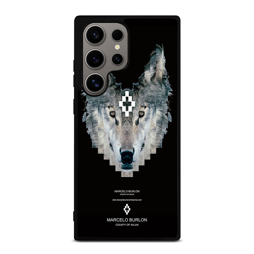 MARCELO BURLON WOLF LOGO Samsung Galaxy S24 Ultra Case Cover