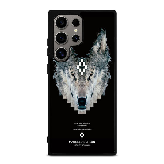 MARCELO BURLON WOLF LOGO Samsung Galaxy S24 Ultra Case Cover