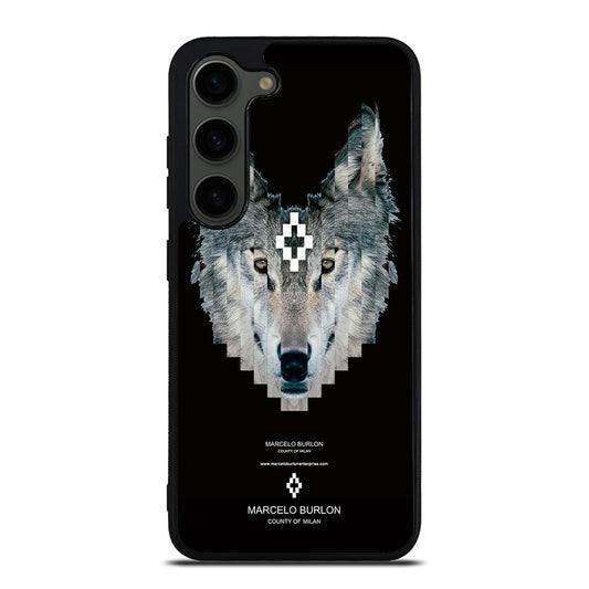 MARCELO BURLON WOLF LOGO Samsung Galaxy S23 Plus Case Cover