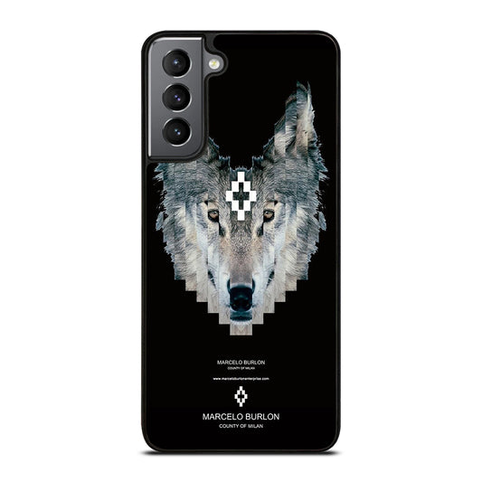 MARCELO BURLON WOLF LOGO Samsung Galaxy S21 Plus Case Cover