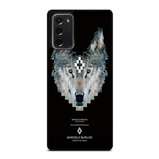 MARCELO BURLON WOLF LOGO Samsung Galaxy Note 20 Case Cover