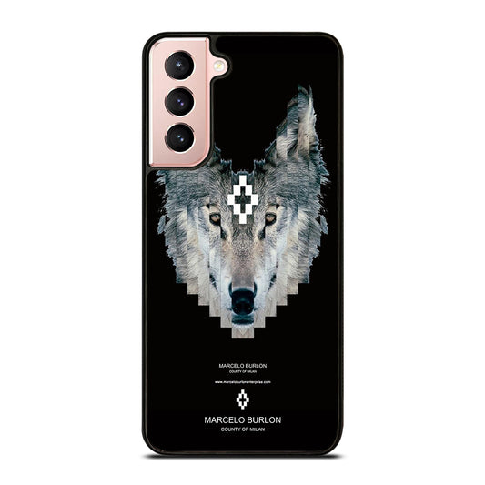 MARCELO BURLON WOLF LOGO Samsung Galaxy S21 Case Cover