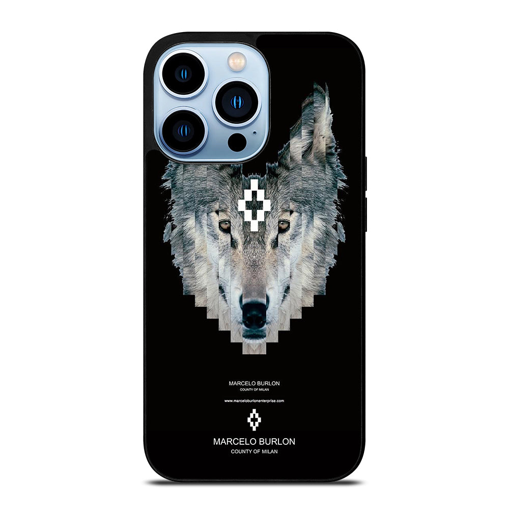 MARCELO BURLON WOLF LOGO iPhone 13 Pro Max Case Cover