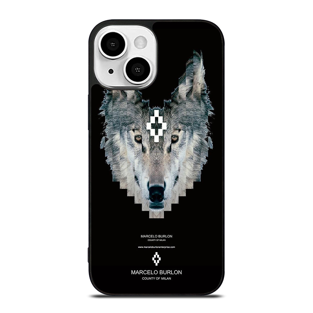 MARCELO BURLON WOLF LOGO iPhone 13 Mini Case Cover
