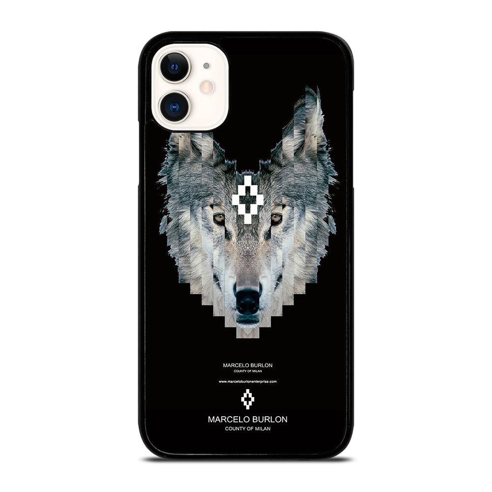 MARCELO BURLON WOLF LOGO iPhone 11 Case Cover