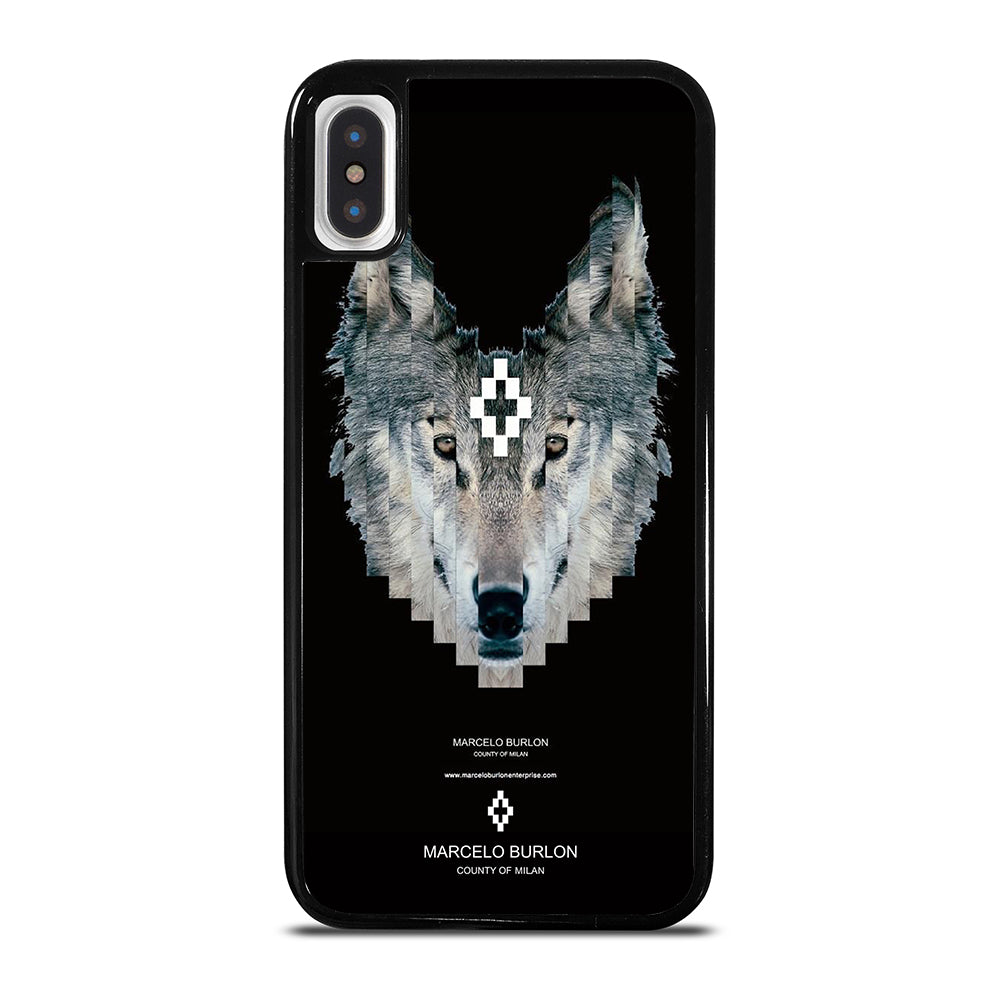 MARCELO BURLON WOLF LOGO iPhone X / XS Case Cover