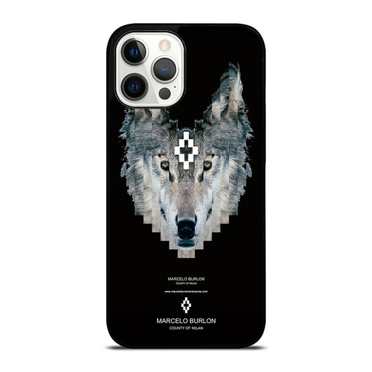 MARCELO BURLON WOLF LOGO iPhone 12 Pro Max Case Cover