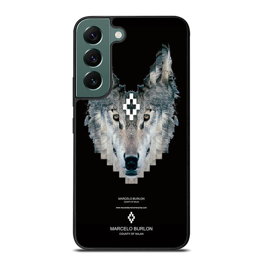 MARCELO BURLON WOLF LOGO Samsung Galaxy S22 Case Cover