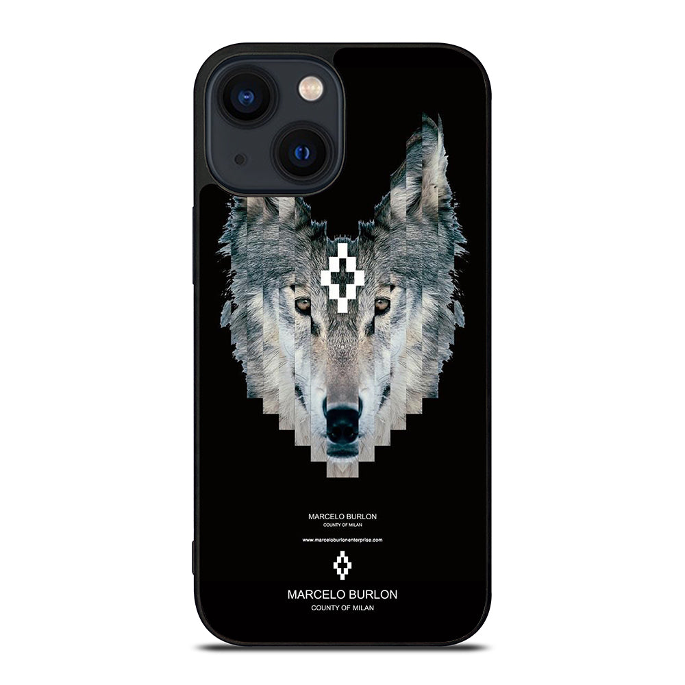 MARCELO BURLON WOLF LOGO iPhone 14 Plus Case Cover