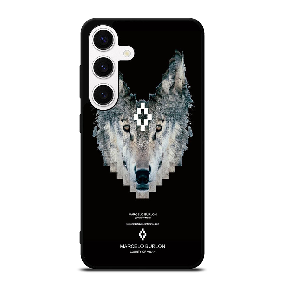 MARCELO BURLON WOLF LOGO Samsung Galaxy S24 Case Cover