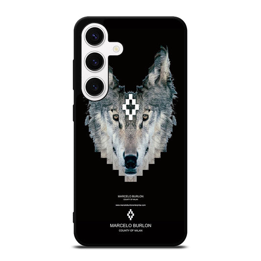 MARCELO BURLON WOLF LOGO Samsung Galaxy S24 Case Cover