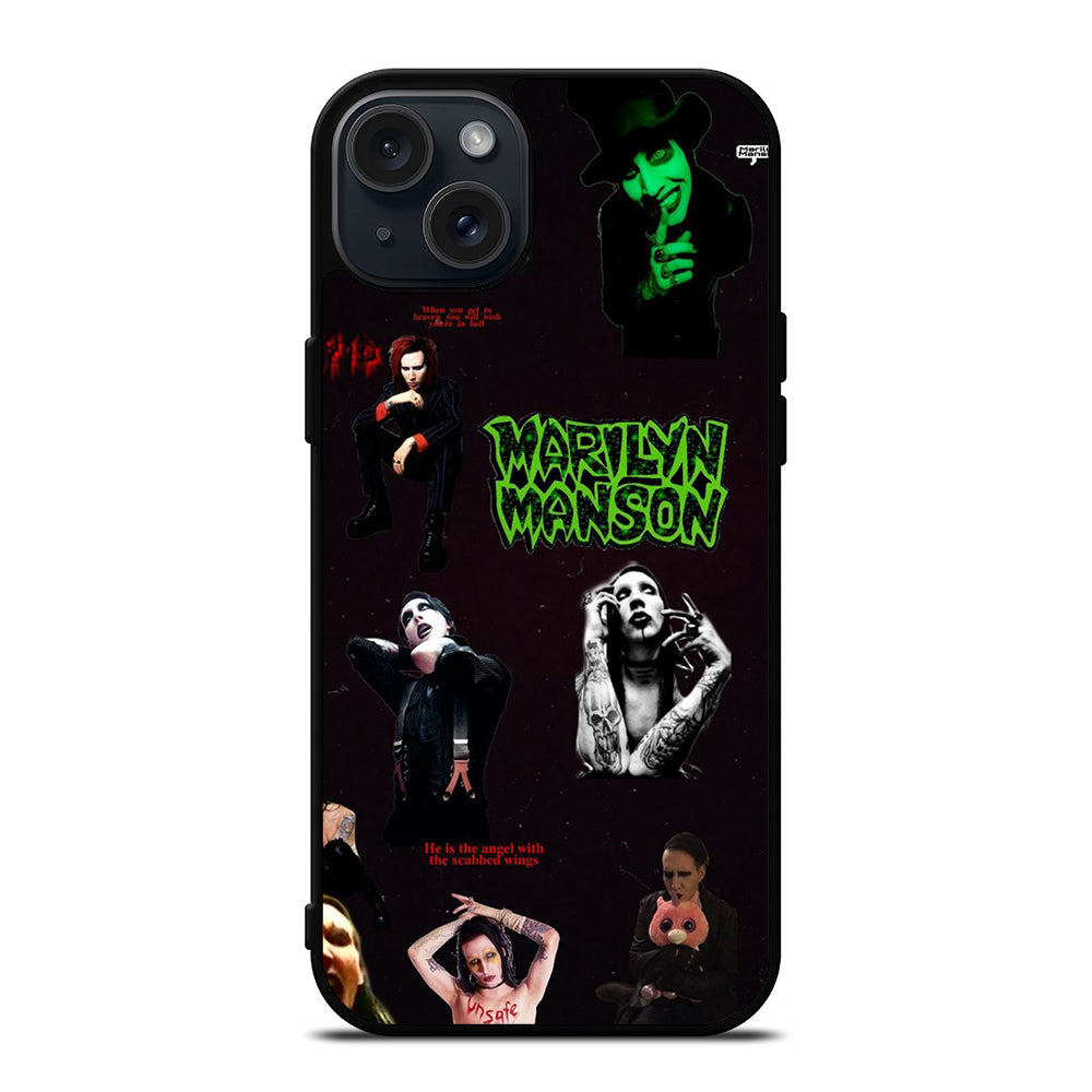 MARILYN MANSON COLLAGE 2 iPhone 15 Plus Case Cover