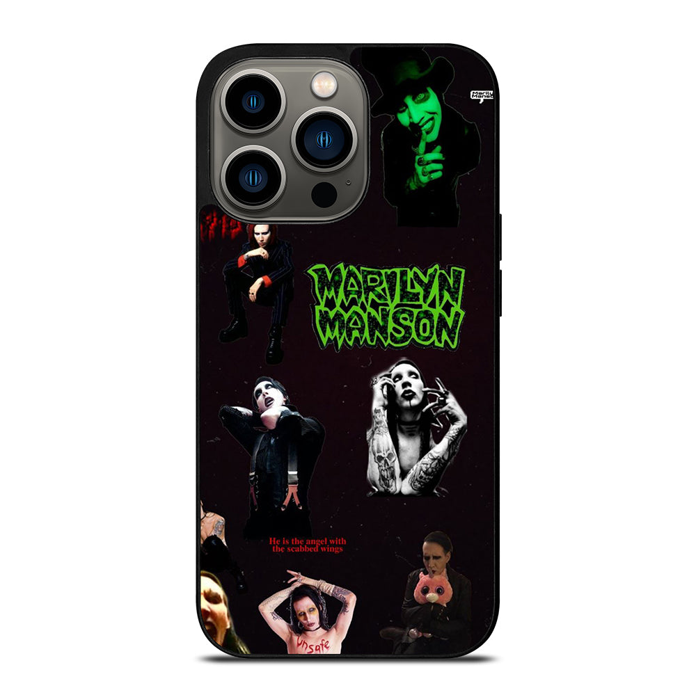 MARILYN MANSON COLLAGE 2 iPhone 13 Pro Case Cover