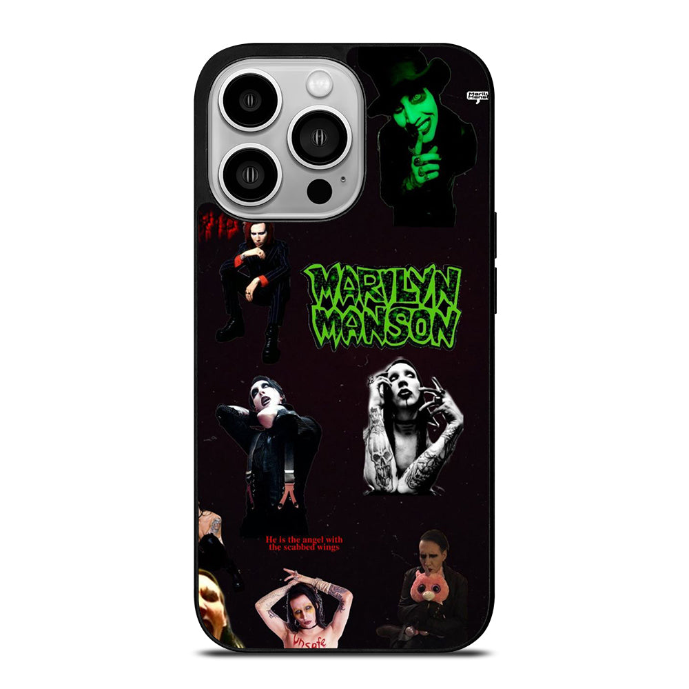 MARILYN MANSON COLLAGE 2 iPhone 14 Pro Case Cover