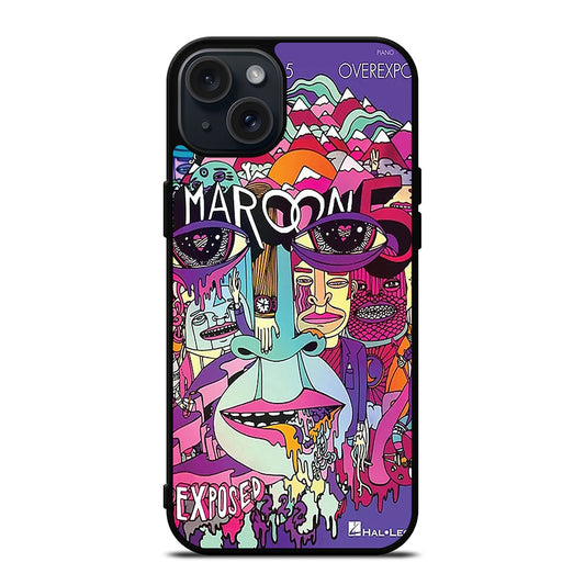 MAROON 5 ART BAND POSTER iPhone 15 Plus Case Cover