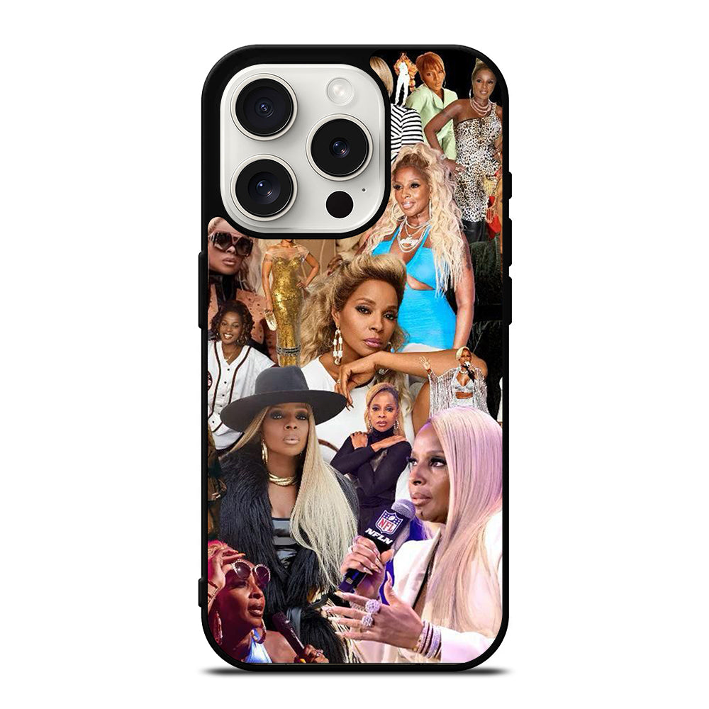 MARY J COLLAGE iPhone 15 Pro Case Cover
