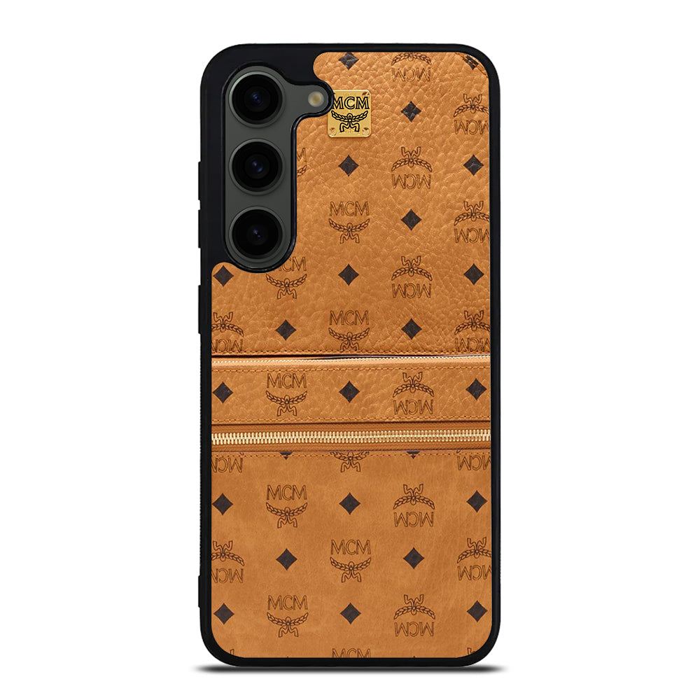 MCM WORLD WIDE BROWN LOGO 1 Samsung Galaxy S23 Plus Case Cover