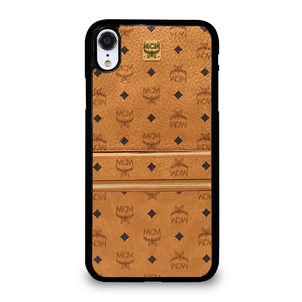 MCM WORLD WIDE BROWN LOGO 1 iPhone XR Case Cover