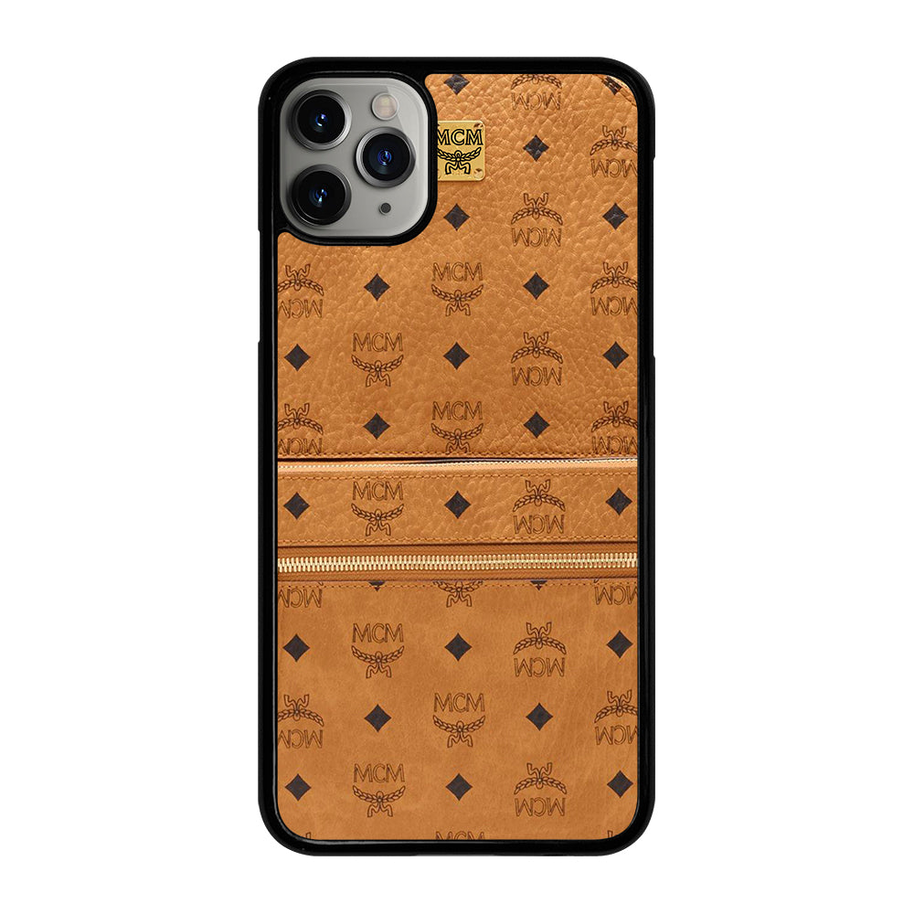 MCM WORLD WIDE BROWN LOGO 1 iPhone 11 Pro Max Case Cover