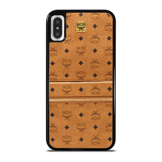 MCM WORLD WIDE BROWN LOGO 1 iPhone X / XS Case Cover