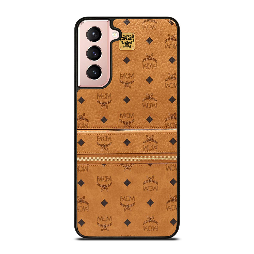 MCM WORLD WIDE BROWN LOGO 1 Samsung Galaxy S21 Case Cover