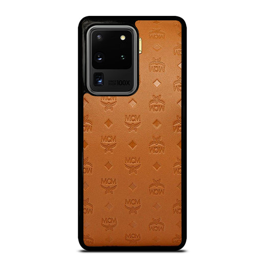 MCM WORLD WIDE BROWN LOGO 2 Samsung Galaxy S20 Ultra Case Cover