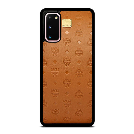 MCM WORLD WIDE BROWN LOGO 2 Samsung Galaxy S20 Case Cover