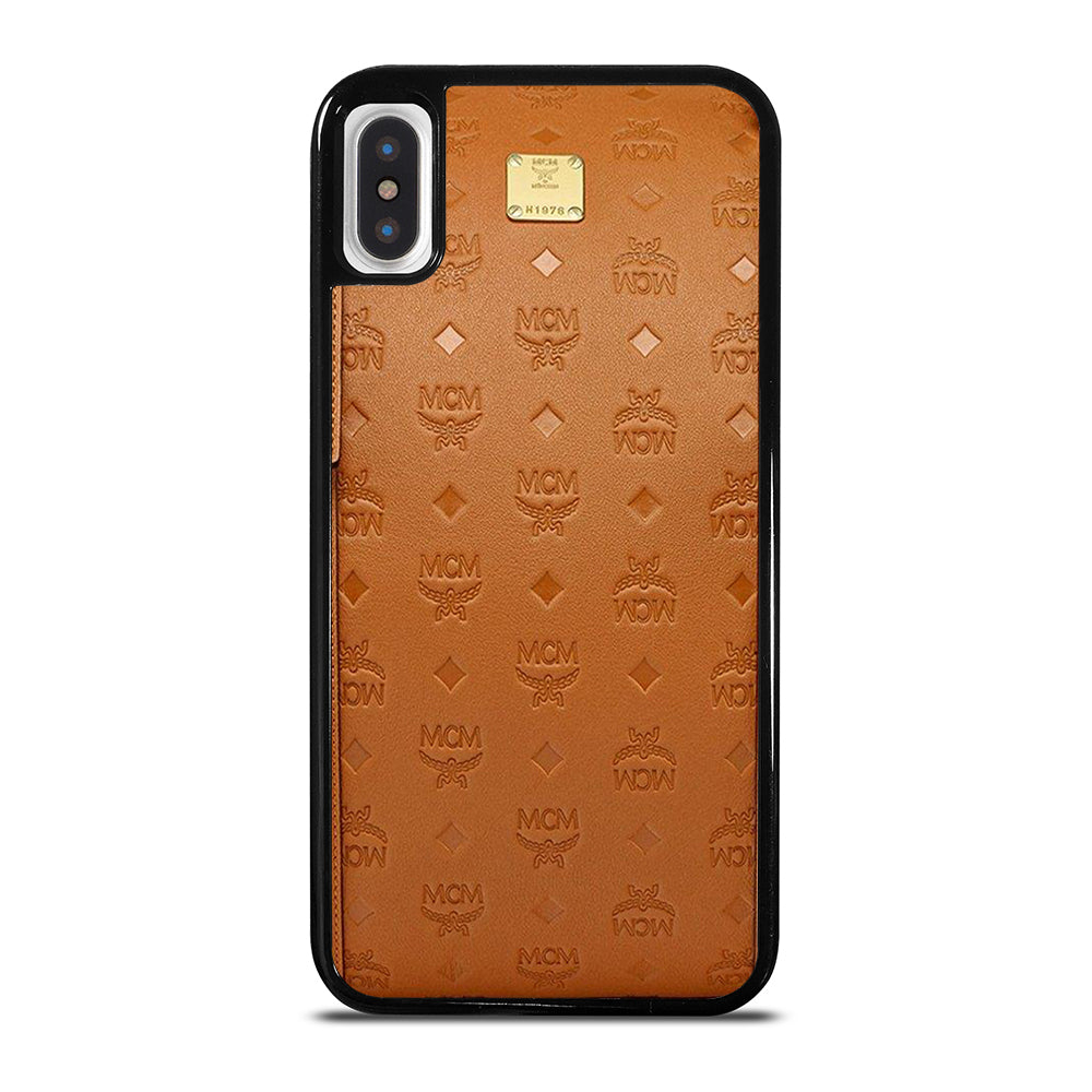 MCM WORLD WIDE BROWN LOGO 2 iPhone X / XS Case Cover