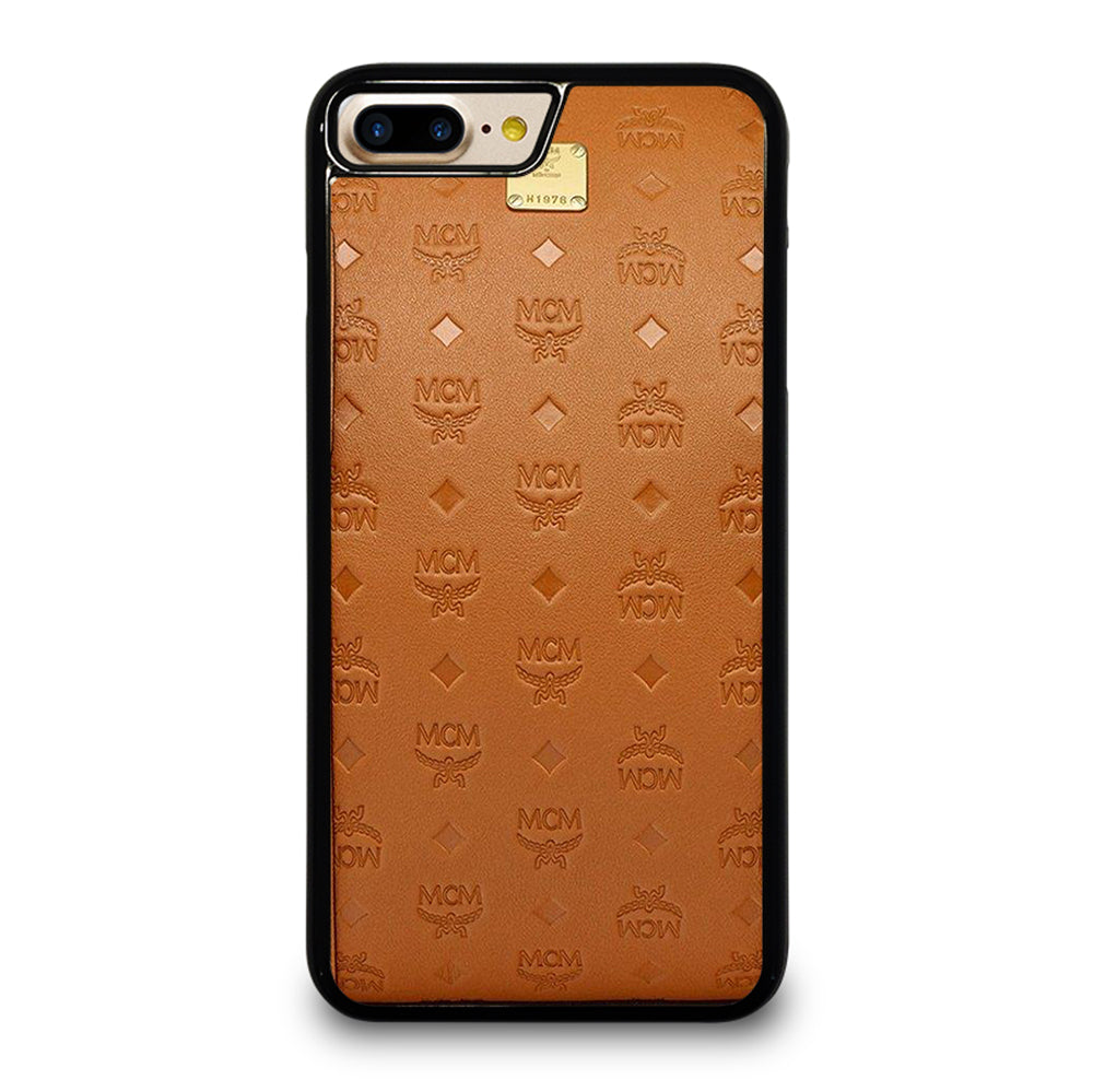 MCM WORLD WIDE BROWN LOGO 2 iPhone 7 / 8 Plus Case Cover
