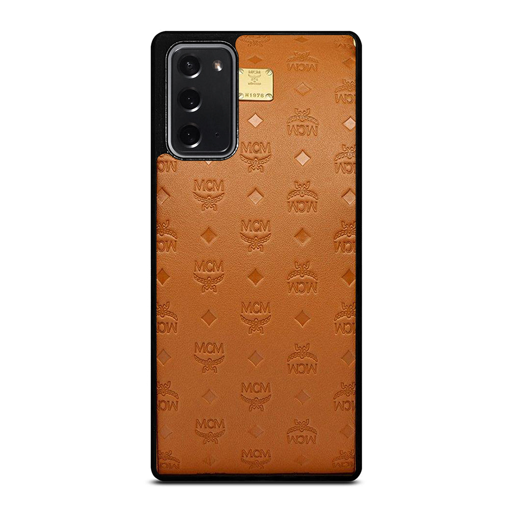 MCM WORLD WIDE BROWN LOGO 2 Samsung Galaxy Note 20 Case Cover