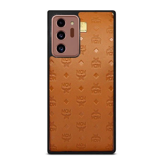 MCM WORLD WIDE BROWN LOGO 2 Samsung Galaxy Note 20 Ultra Case Cover