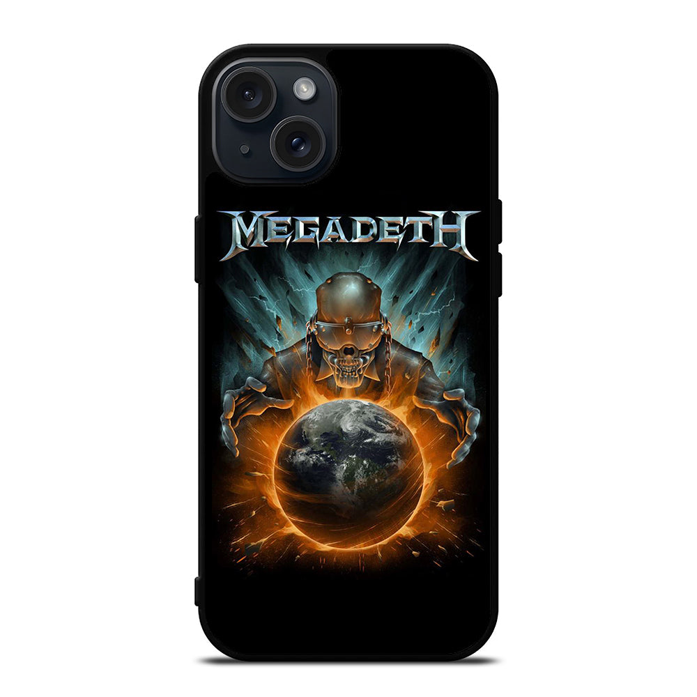 MEGADETH SKULL BLACK iPhone 15 Plus Case Cover