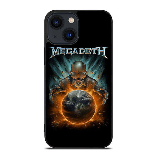 MEGADETH SKULL BLACK iPhone 14 Plus Case Cover
