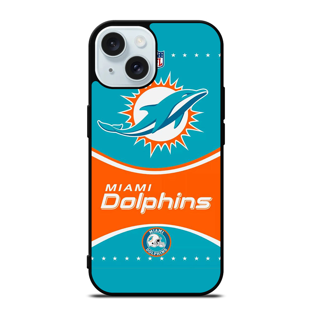 MIAMI DOLPHINS NFL FOOTBALL LOGO 2 iPhone 15 Case Cover