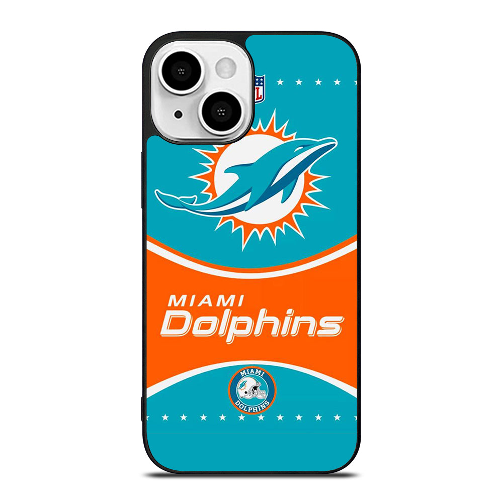 MIAMI DOLPHINS NFL FOOTBALL LOGO 2 iPhone 13 Mini Case Cover