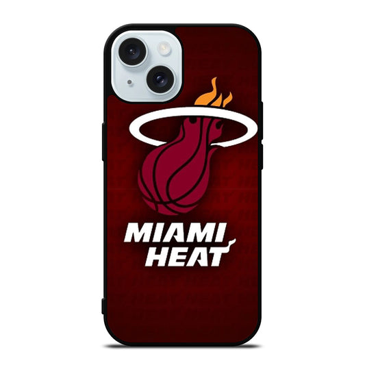 MIAMI HEAT NBA SYMBOL iPhone 15 Case Cover