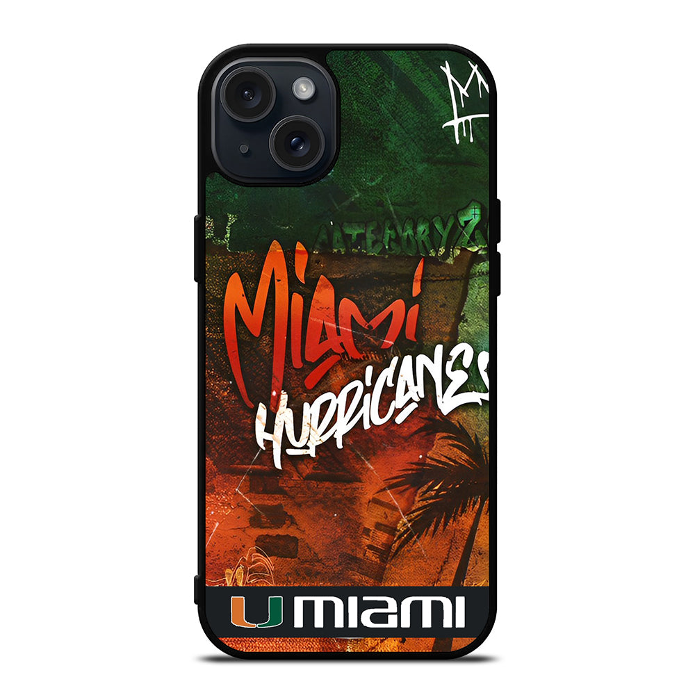 MIAMI HURRICANES iPhone 15 Plus Case Cover
