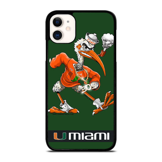 MIAMI HURRICANES MASCOT iPhone 11 Case Cover